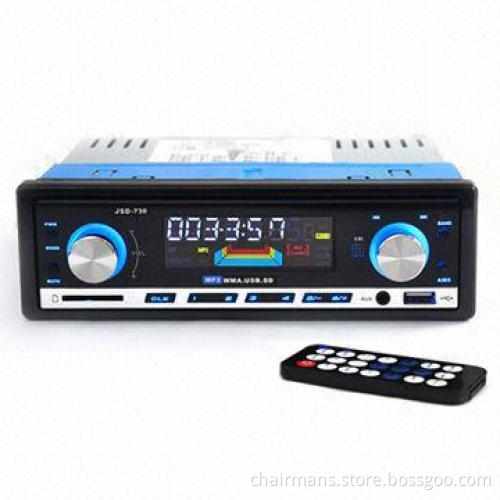 Car Audio Stereo In-dash MP3 Player with FM Radio, USB, SD, Aux